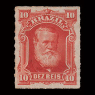 BRAZIL.1878-9.E.PEDRO II.10r.SCOTT 68.MH.ROULETTED - Oblitérés