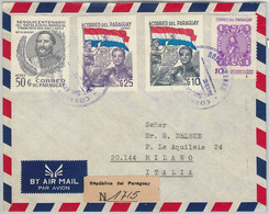 63126 - PARAGUAY - POSTAL HISTORY - Registered Airmail COVER 1978 : LION Flags - Enveloppes