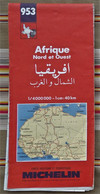 Carte Routiere ARIQUE NORD Et OUEST  MICHELIN 1990 N° 953 - Cartes Routières