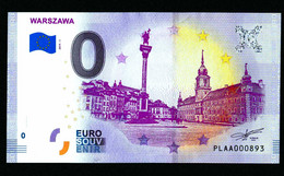 0 Euro Souvenir WARSZAWA PLAA 2019-1 POLAND Nr.893 - Pologne
