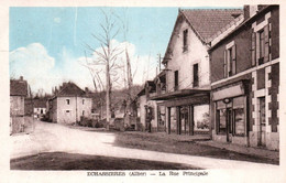 14223  ECHASSIERES  La Rue Principale     (Recto-verso) 03 - Andere & Zonder Classificatie