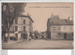 Delcampe - BERGERAC L'AVENUE DU PONT VUE PRISE DE LA MADELEINE 1925 - Bergerac