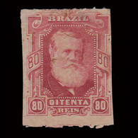 BRAZIL.1878-9.E.PEDRO II.80r.SCOTT 71. FINE USED.ROULETTED - Oblitérés