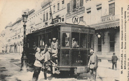 Bruxelles - Soldats Allemands Conduisant Un Tramway - Public Transport (surface)