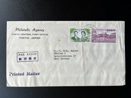 JAPAN NIPPON 1959 AIR MAIL LETTER TOKYO TO MUNICH 05-09-1959 - Cartas & Documentos