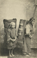 Bhutan Tibet, Young Bhutia Or Tibetan Coolies At Work (1910s) Postcard - Bhoutan