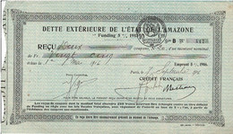 - Titre De 1916 - Dette Extérieure De L'Etat De L'Amazone  "Funding 5% 1915" - - A - C