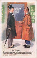 CPA Illustrateur Reg Maurice - Humour - The Optimist - Deux Hommes Devant Un Saloon Bar - Maurice