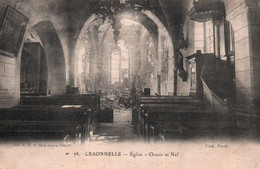 14250 CRAONELLE Eglise  Chœur Et Nef    (Recto-verso) 02 - Otros & Sin Clasificación