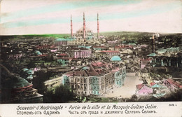 CPA Souvenir D'andrinople - Partie De La Ville Et La Mosquée Sultan Selim - Grèce
