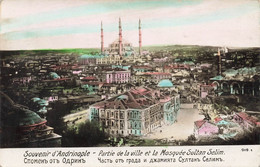 CPA Souvenir D'andrinople - Partie De La Ville Et La Mosquée Sultan Selim - Grecia