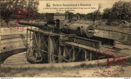 BREDENE BREEDENE BATTERIE DEUTSCHLAND  1914/15 WWI WWICOLLECTION - Bredene