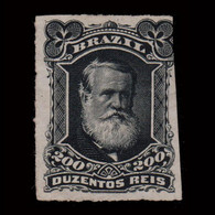 BRAZIL.1878-9.E.PEDRO II.200r.SCOTT 73.MNG.ROULETTED - Nuevos