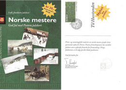 Norge Norway 1997 Christmas Card From Posten: Norwegian Masters Cancelled 26.11.97 - Lettres & Documents