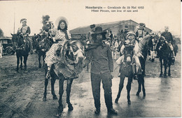 Montargis (45 Loiret) Cavalcade De 1932 Mimi Pinson Son âne Et Son Ami - édit. Lenormand - Montargis