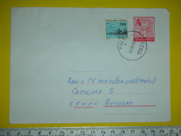 R,Yugoslavia Stationery Cover,Bosnia,Republika Srpska Provisorium Letter,Pale Postal Seal,civil War RS Stamp,rare - Covers & Documents