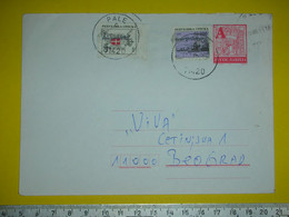 R,Yugoslavia Stationery Cover,Bosnia,Republika Srpska Provisorium Letter,Pale Postal Seal,civil War RS Overprint Stamps - Cartas & Documentos