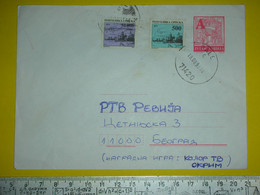 R,Yugoslavia Stationery Cover,Bosnia,Republika Srpska Provisorium,letter,Pale Postal Seal,civil War RS Overprinted Stamp - Brieven En Documenten