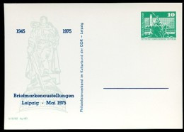 DDR PP16 C2/019 Privat-Postkarte EHRENMAL BERLIN-TREPTOW Leipzig 1975 NGK 3,00 € - Private Postcards - Mint