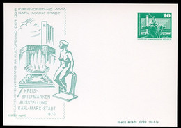 DDR PP16 C2/012 Privat-Postkarte Plastik Karl-Marx-Stadt 1976 - Private Postcards - Mint