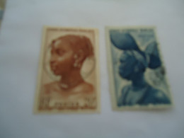 AFRIQUE OCCIDENTALE  FRANCE  USED   STAMPS 2 WOMENS - Andere & Zonder Classificatie