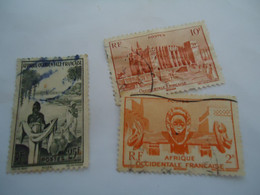 AFRIQUE OCCIDENTALE  FRANCE  USED   STAMPS 3 - Andere & Zonder Classificatie
