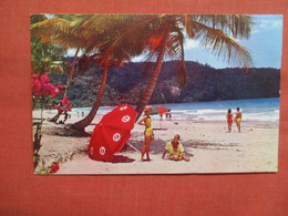 Pan American World Airways Beach Along Maracas Bay.  Trinidad   Has  2  Stamp & Cancel     Ref 5787 - Trinidad