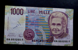 A6  ITALIE   BILLETS DU MONDE   ITALIA  BANKNOTES  1000  LIRE 1990 - [ 9] Colecciones