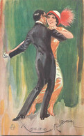 Usabal Signed Dancing Couple 1915 - Usabal