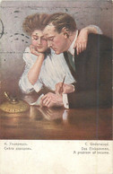 C. Underwood Couple " A Problem Of Income " Soviet Publishing Postcard - Underwood, Clarence F.