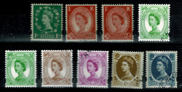 Ref 1569 - GB 2002 - 2003 Selection Of Wilding Stamps With Decimal Values - Very Fine Used - Gebruikt