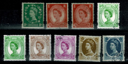 Ref 1569 - GB 2002 - 2003 Selection Of Wilding Stamps With Decimal Values - Very Fine Used - Usati