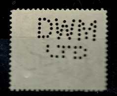 Ref 1570 - Australia KGV 1d Red With DWM Ltd Perfin Stamp - Perforés
