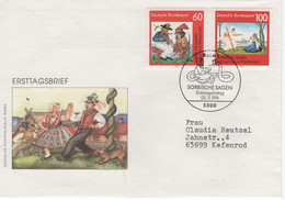 Germany Deutschland 1991 FDC Sorbische Kultur Sagen, Sorbian Legends, Bonn - 1991-2000