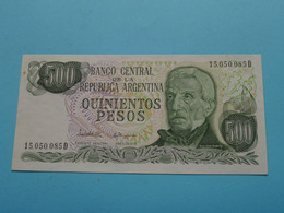500 Quinientos Pesos Australes ( 15.050.085D ) Republica ARGENTINA ( Voir / See > Scans ) UNC ! - Argentine