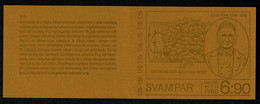 Ref 1572 - 1978 Sweden Stamp Booklet - (H310A) Scott 1264a, 1.15kr Mushrooms Fungi - 1951-80