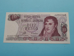 10 Diez Pesos Australes ( 98.997.744D ) Republica ARGENTINA ( Voir / See > Scans ) UNC ! - Argentina