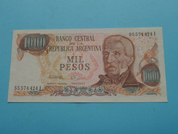 1.000 Mil Pesos ( 55.574.424.I ) Republica ARGENTINA ( Voir / See > Scans ) UNC ! - Argentina