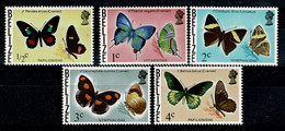 Ref 1572 - 1974 Belize - Selection Of Butterflies Mint Stamps - Insects - Belize (1973-...)