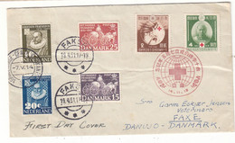 Croix Rouge - Japon - Danemark - Pays Bas - Lettre De 1951 - Avec 3 Oblitérations - Exp Vers Le Danemark - - Cartas & Documentos