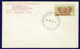 Ref 1575 -  1965 New Zealand Cover - International Co-Operation Year Canc. Gonville Junction - Covers & Documents
