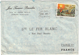 Portugal - Porto - Lettre Avion Pour Paris (France) - 1971 - Briefe U. Dokumente