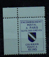 Timbre De Grève , Plis Envoyé A Reims N° 40 ** - Other & Unclassified