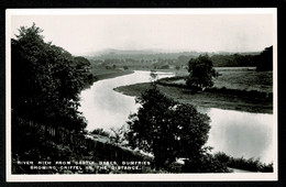 Ref 1576 - Real Photo Postcard - River Nith From Castle Dykes - Dumfries Scotland - Dumfriesshire