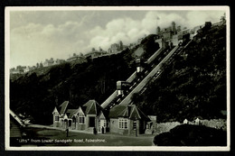 Ref 1576 - 1935 Real Photo Postcard - The Lifts From Lower Sandgate Road - Folkestone Kent - Folkestone