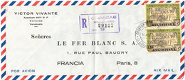 Venezuela - Caracas - Lettre Avion Recommandée Pour Paris (France) - 16 Août 1967 - Venezuela