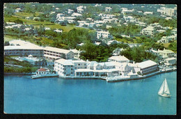 Ref 1576 - 1972 Postcard - Inverurie Hotel - Paget Bermuda - Red Perot Post Office Cancel - Bermudes
