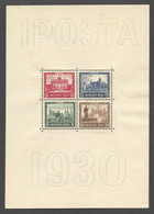 Deutsches Reich, German Reich, 1930, IPOSTA Stamp Exhibition, MNH, Michel Block 1 - Blocks & Sheetlets