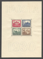 Deutsches Reich, German Reich, 1930, IPOSTA Stamp Exhibition, MNH, Michel Block 1 - Bloques