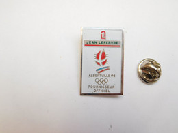 Beau Pin's , JO Jeux Olympiques Albertville 92 , Jean Lefebvre , Signé Progexion - Jeux Olympiques